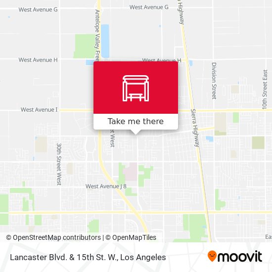 Mapa de Lancaster Blvd. & 15th St. W.