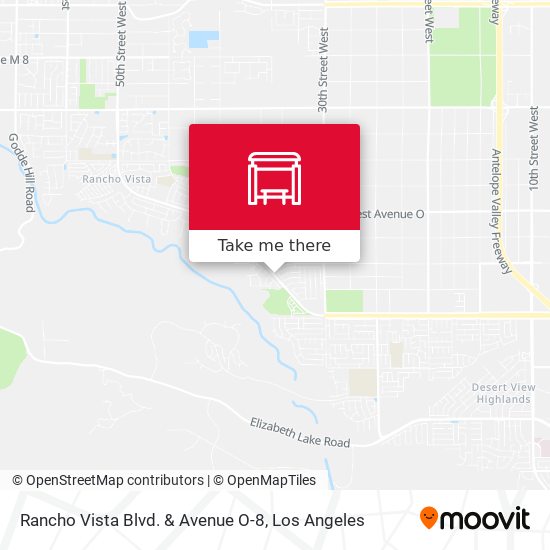 Mapa de Rancho Vista Blvd. & Avenue O-8