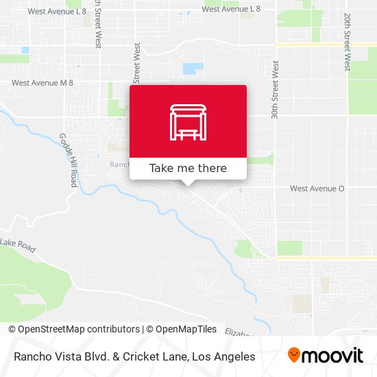 Mapa de Rancho Vista Blvd. & Cricket Lane