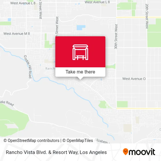 Rancho Vista Blvd. & Resort Way map