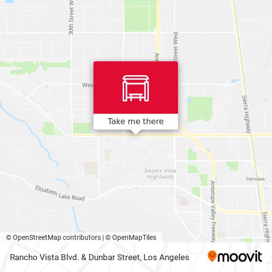 Rancho Vista Blvd. & Dunbar Street map