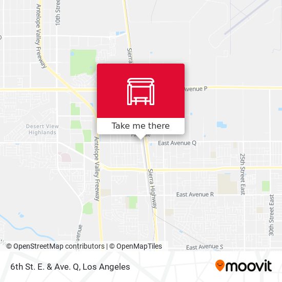 Mapa de 6th St. E. & Ave. Q