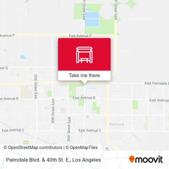 Palmdale Blvd. & 40th St. E. map