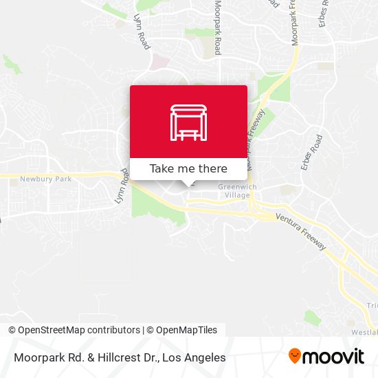 Mapa de Moorpark Rd. & Hillcrest Dr.