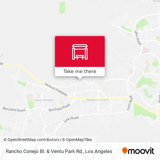 Rancho Conejo Bl. & Ventu Park Rd. map