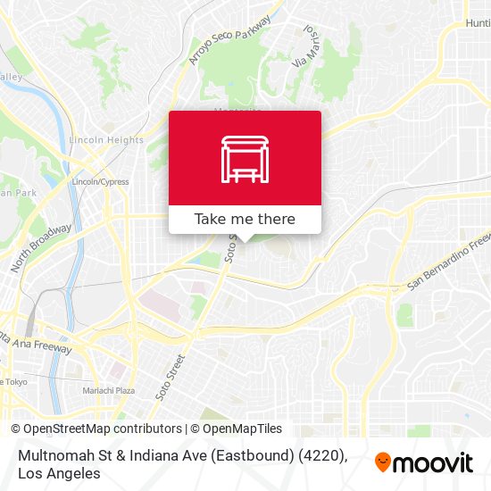 Multnomah St & Indiana Ave (Eastbound) (4220) map