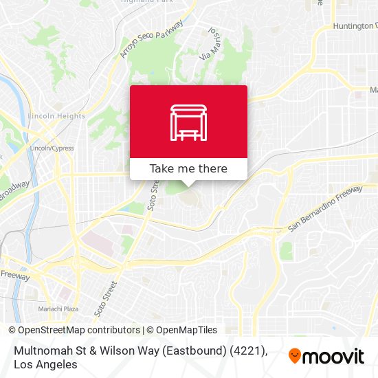 Multnomah St & Wilson Way (Eastbound) (4221) map