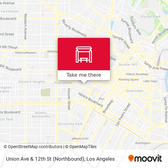 Union Ave & 12th St (Northbound) map