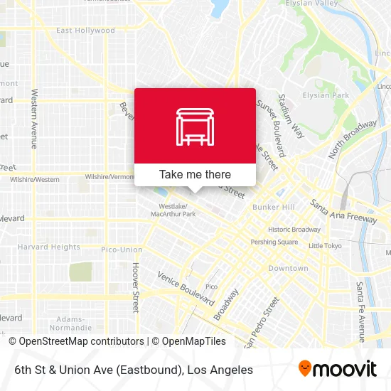 Mapa de 6th St & Union Ave (Eastbound)