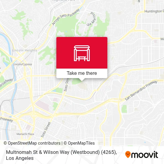 Multnomah St & Wilson Way (Westbound) (4265) map