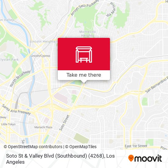 Soto St & Valley Blvd (Southbound) (4268) map