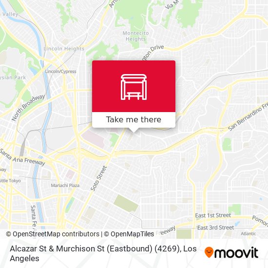 Mapa de Alcazar St & Murchison St (Eastbound) (4269)