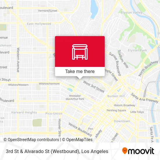3rd St & Alvarado St (Westbound) map