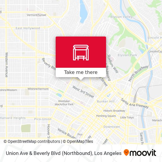 Union Ave & Beverly Blvd (Northbound) map
