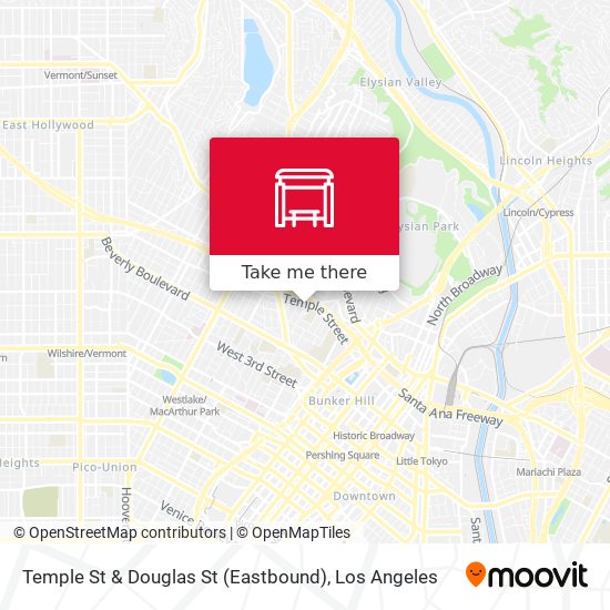 Temple St & Douglas St (Eastbound) map