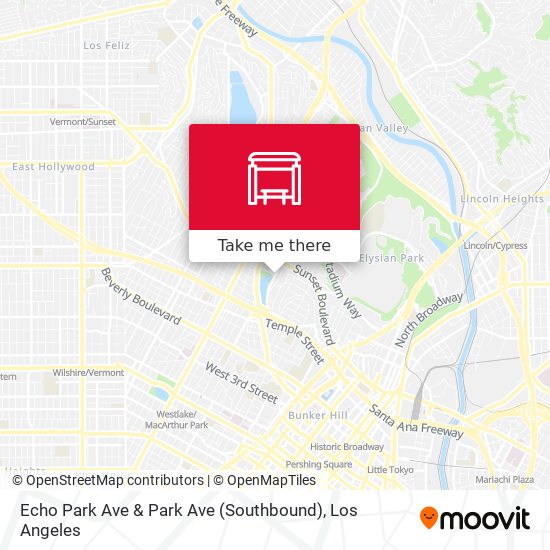 Echo Park Ave & Park Ave (Southbound) map