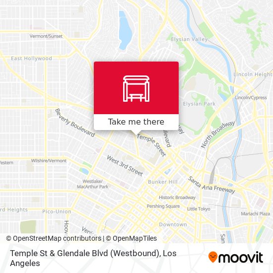 Temple St & Glendale Blvd (Westbound) map
