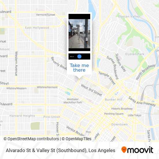 Mapa de Alvarado St & Valley St (Southbound)