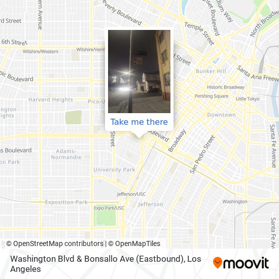 Mapa de Washington Blvd & Bonsallo Ave (Eastbound)