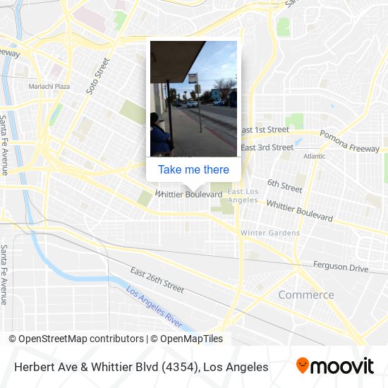 Herbert Ave & Whittier Blvd (4354) map