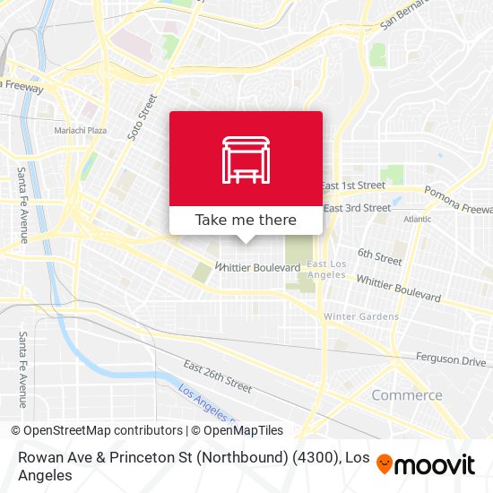 Rowan Ave & Princeton St (Northbound) (4300) map