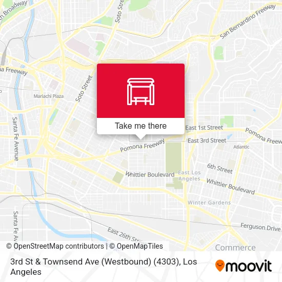 3rd St & Townsend Ave (Westbound) (4303) map