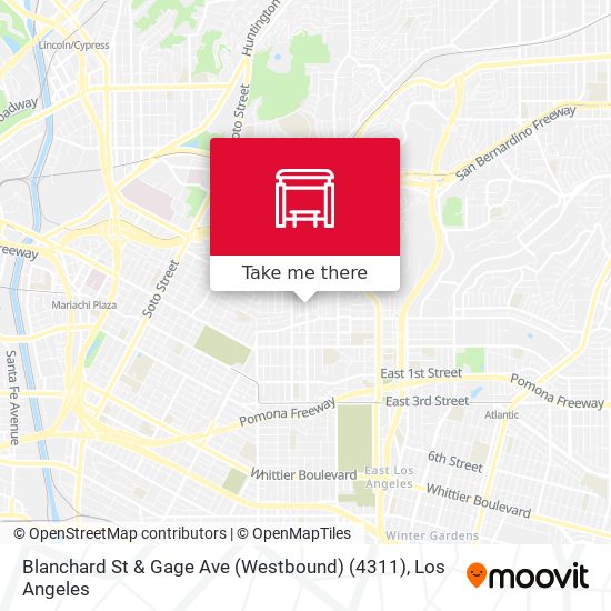 Blanchard St & Gage Ave (Westbound) (4311) map