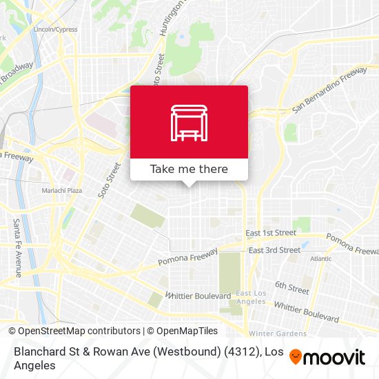 Blanchard St & Rowan Ave (Westbound) (4312) map