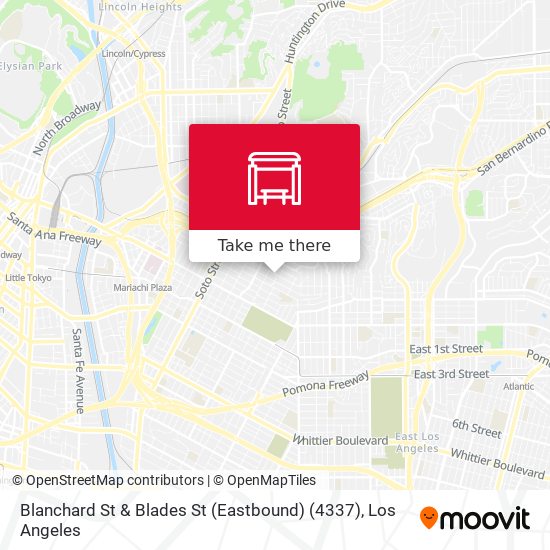 Mapa de Blanchard St & Blades St (Eastbound) (4337)
