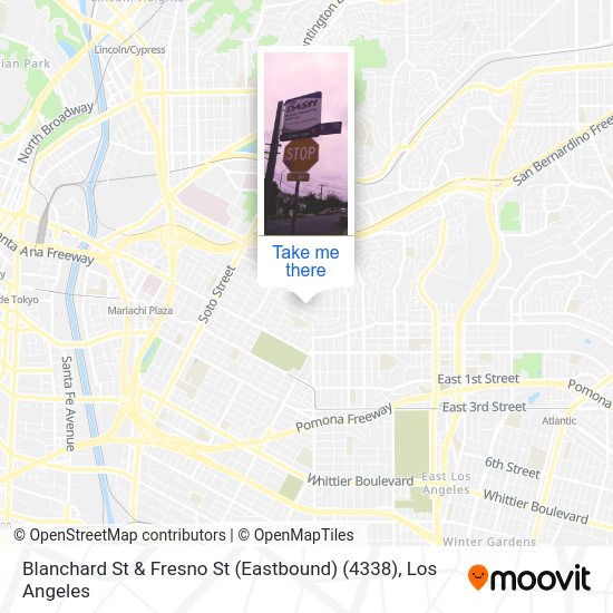 Blanchard St & Fresno St (Eastbound) (4338) map