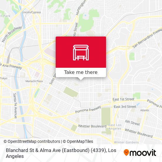 Blanchard St & Alma Ave (Eastbound) (4339) map