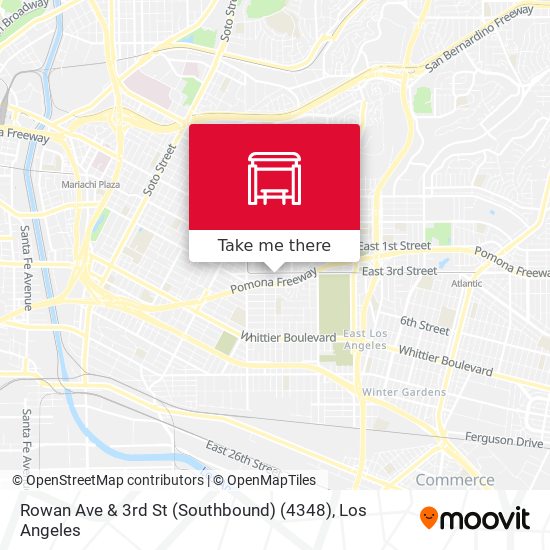 Rowan Ave & 3rd St (Southbound) (4348) map