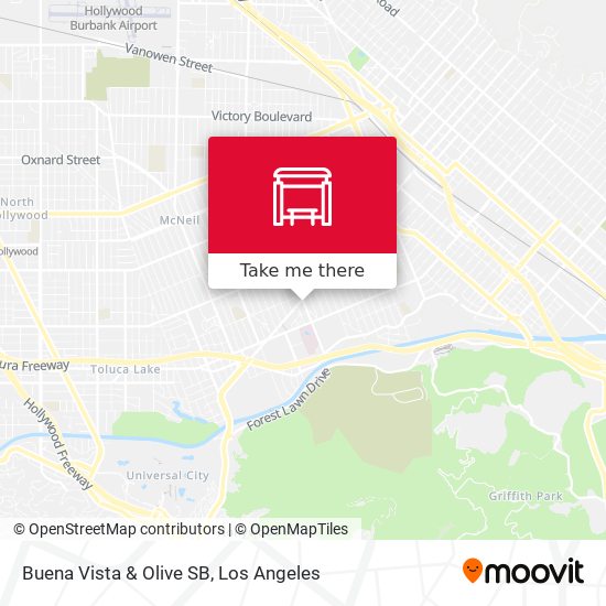 Buena Vista & Olive SB map