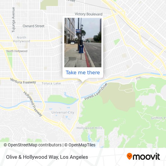 Mapa de Olive & Hollywood Way