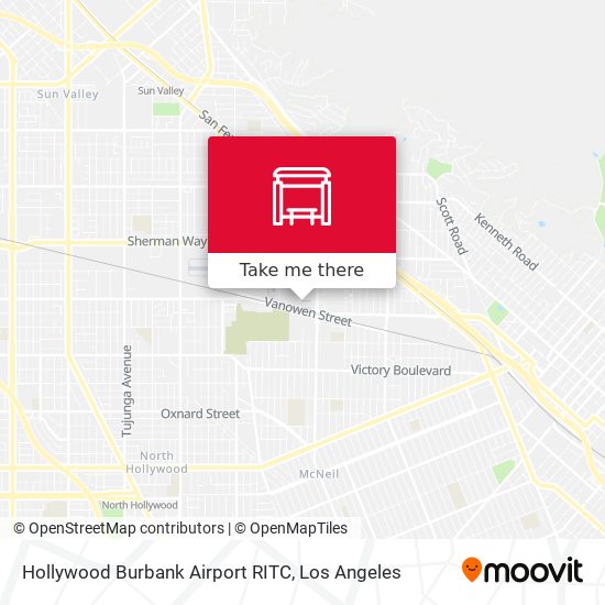Hollywood Burbank Airport RITC map