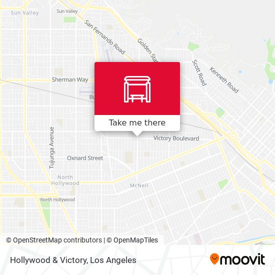 Hollywood & Victory map