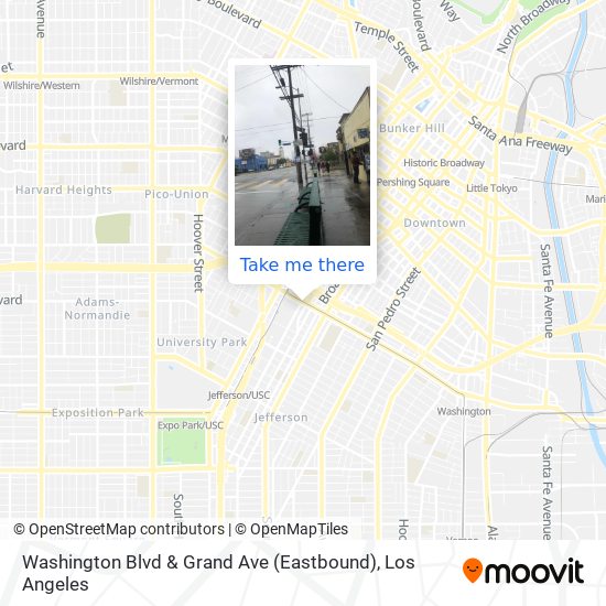 Mapa de Washington Blvd & Grand Ave (Eastbound)