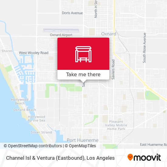 Channel Isl & Ventura (Eastbound) map