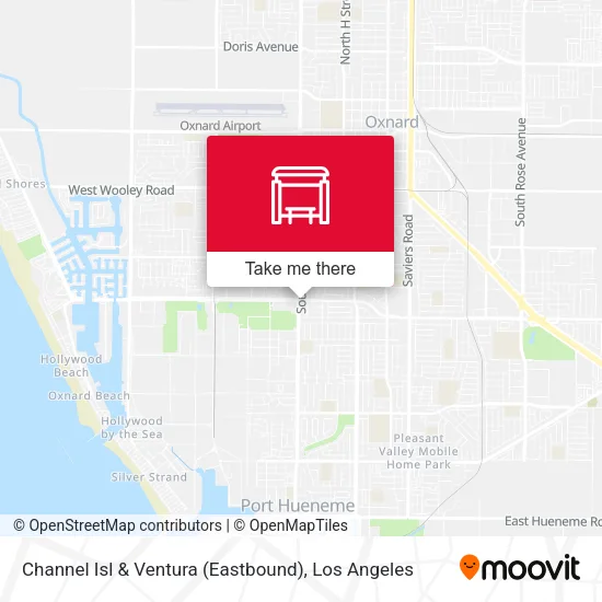 Channel Isl & Ventura (Eastbound) map