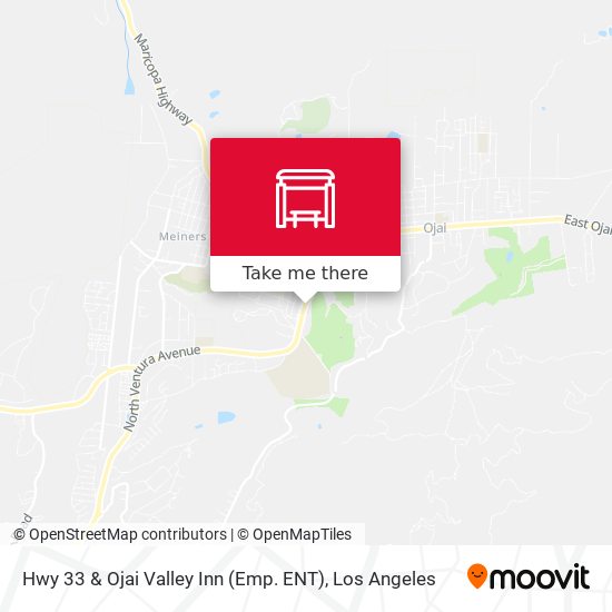 Mapa de Hwy 33 & Ojai Valley Inn (Emp. ENT)