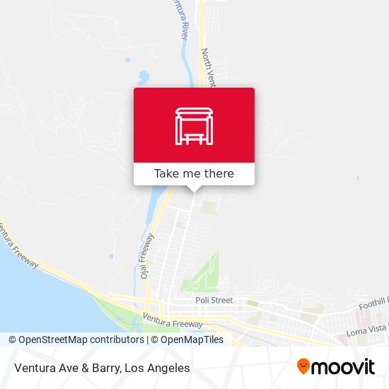 Ventura Ave & Barry map