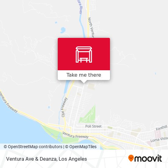 Ventura Ave & Deanza map