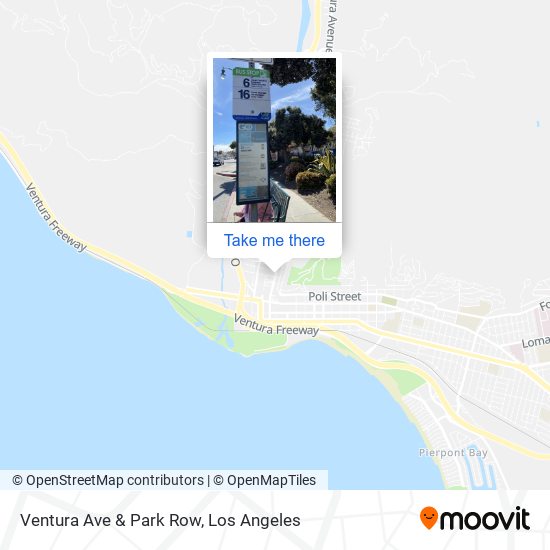 Ventura Ave & Park Row map