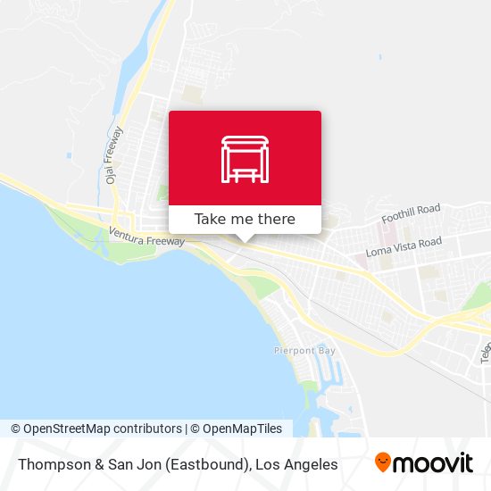 Mapa de Thompson & San Jon (Eastbound)