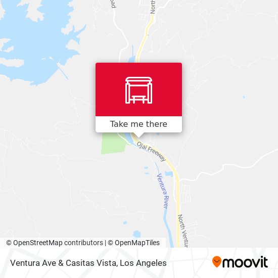 Ventura Ave & Casitas Vista map