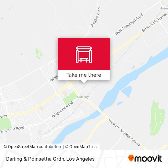 Darling & Poinsettia Grdn map