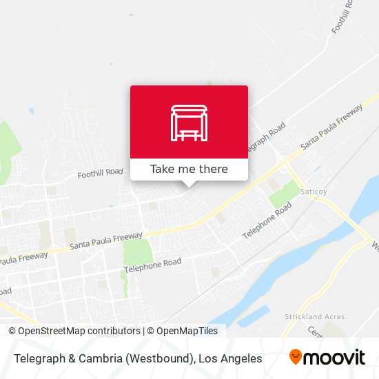 Telegraph & Cambria (Westbound) map