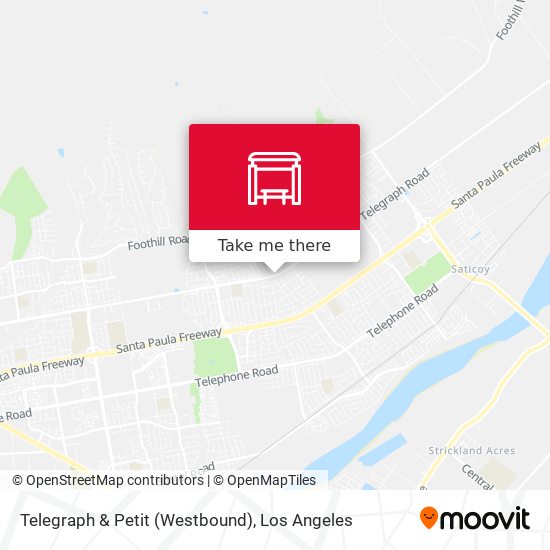 Mapa de Telegraph & Petit (Westbound)