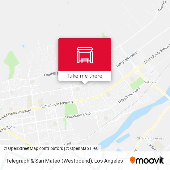 Mapa de Telegraph & San Mateo (Westbound)