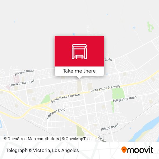 Telegraph & Victoria map